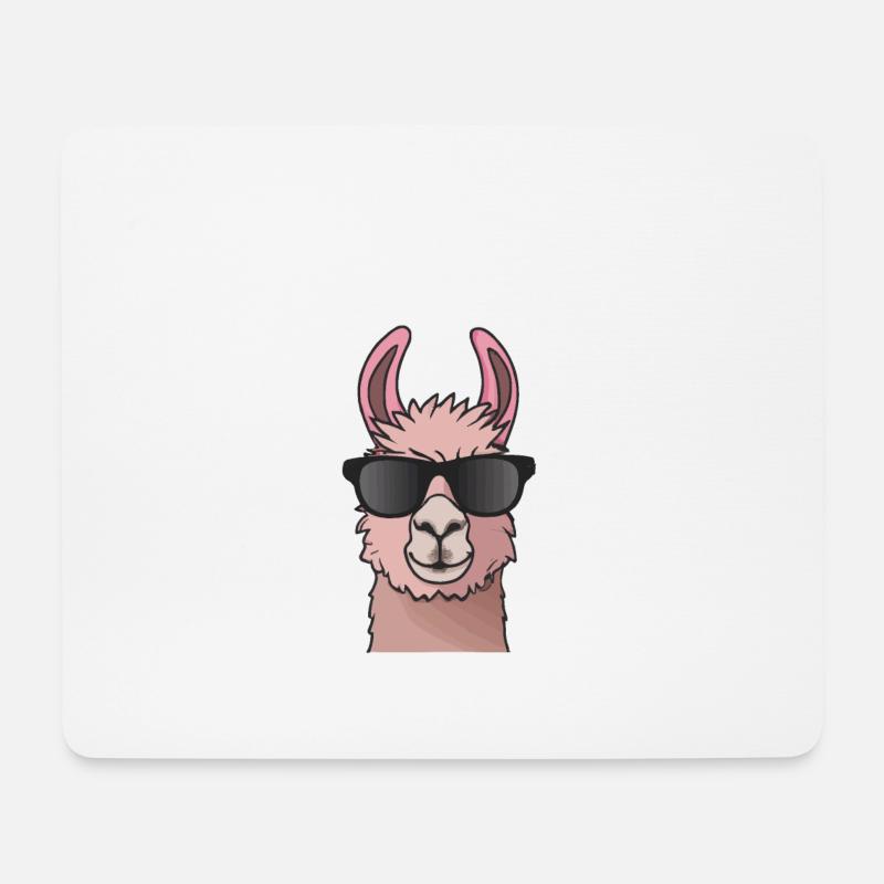 Not Your Ernst - Llama Alpaka Denglisch Spruch - Mousepad (Querformat) - Weiß