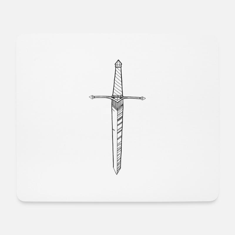 Dagger - Mousepad (Querformat) - Weiß