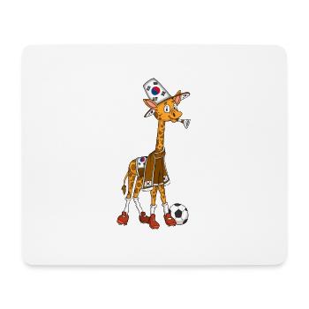 Giraffe Fan South Korea - Mouse Pad (horizontal) - white - Front