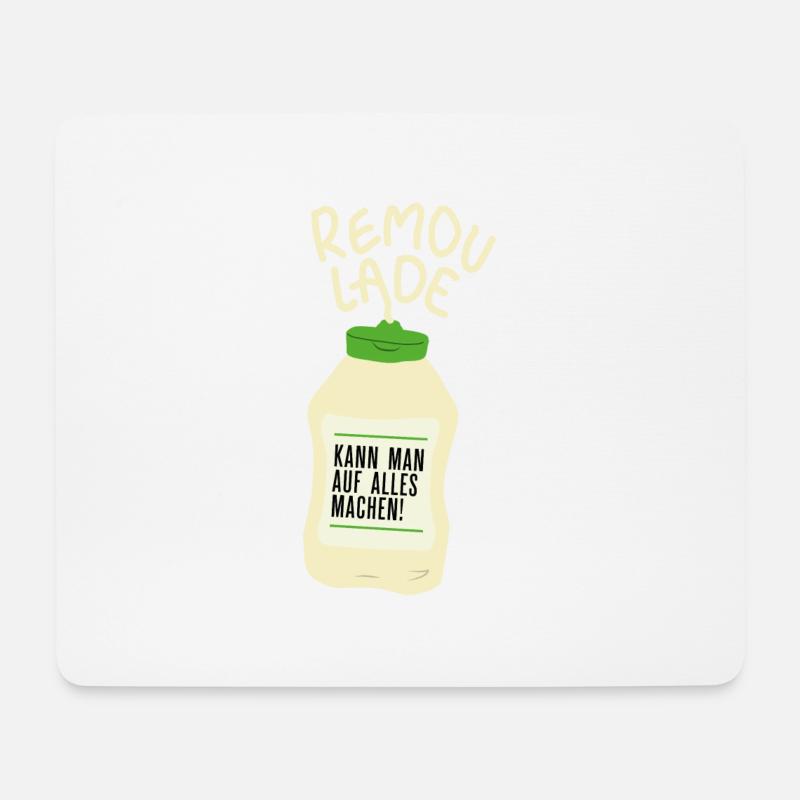 Remoulade - Mousepad (Querformat) - Weiß
