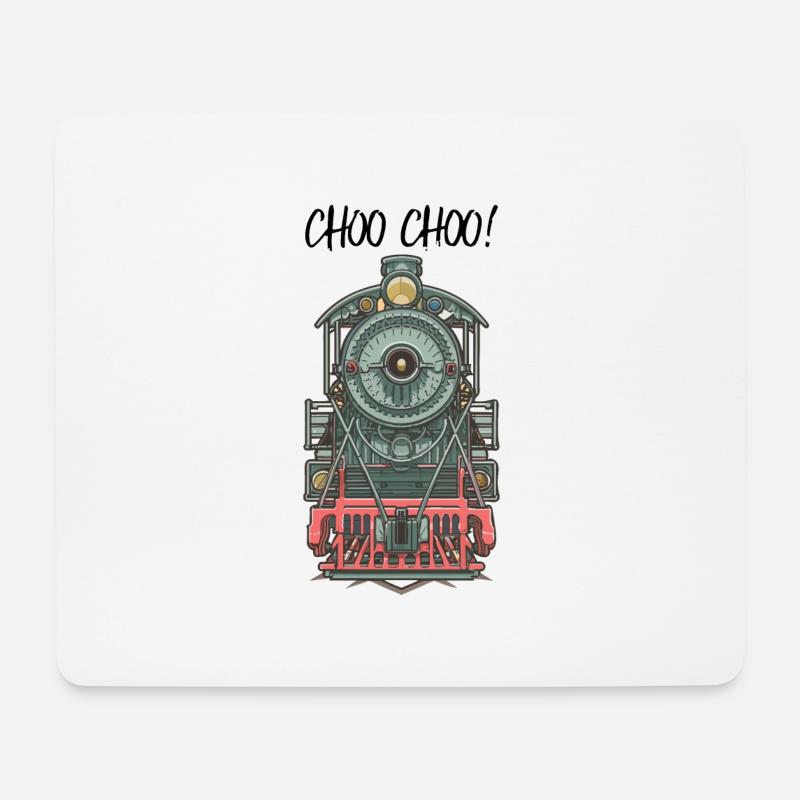ZÜGE - Mousepad (Querformat) - Weiß