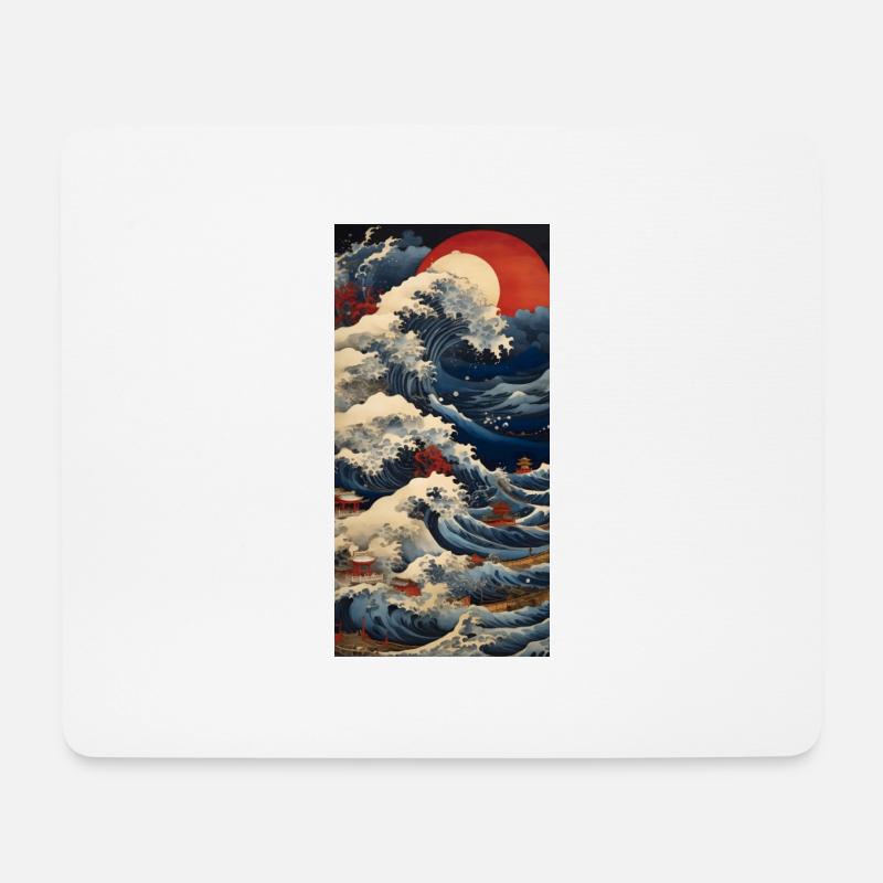 Waves and sea - Mouse Pad (horizontal) - white