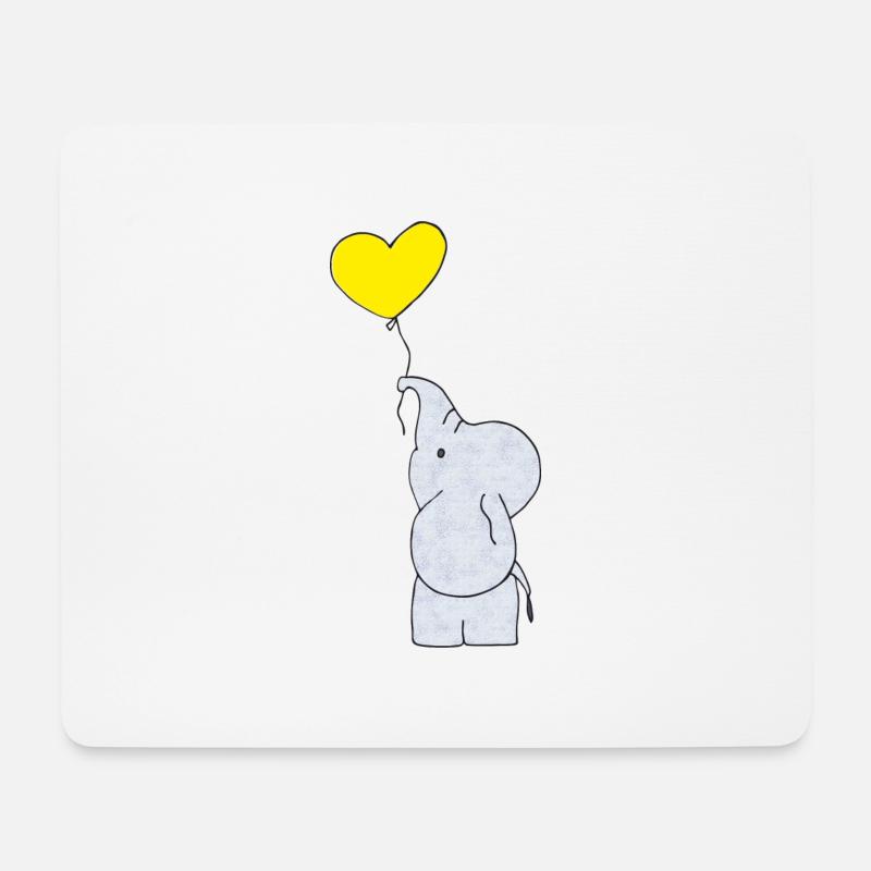 elefant elefanten haut - Mousepad (Querformat) - Weiß