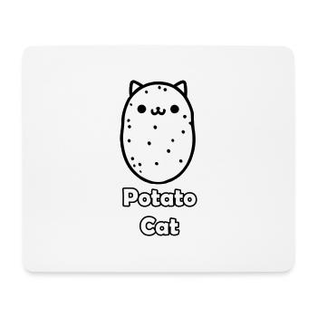 Süße Katze Kartoffel - Kartoffel Katze Design - Mousepad (Querformat) - Weiß - Vorne