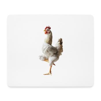 Huhn - Mousepad (Querformat) - Weiß - Vorne