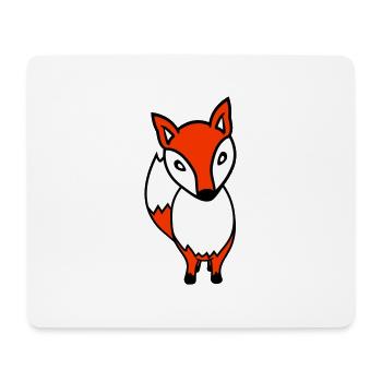 Renard Renard roux Animal sauvage Intelligent Habitants de la forêt - Tapis de souris (format paysage) - blanc - Devant