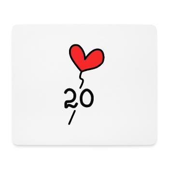 20. 20 YEARS. 20th ANNIVERSARY. 20TH ANNIVERSARY. - Mouse Pad (horizontal) - white - Front