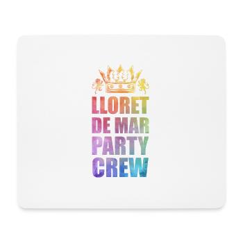 Lloret De Mar Party Crew Spruch - Mousepad (Querformat) - Weiß - Vorne