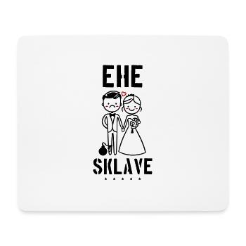 Hochzeit Ehesklave Bräutigam Braut - Mousepad (Querformat) - Weiß - Vorne