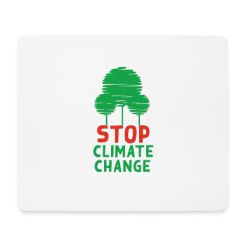 Stop Climate Change - Mousepad (Querformat) - Weiß - Vorne