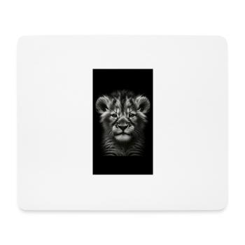 Baby Löwe - Junger König - Lion Young King - Mouse Pad (horizontal) - white - Front