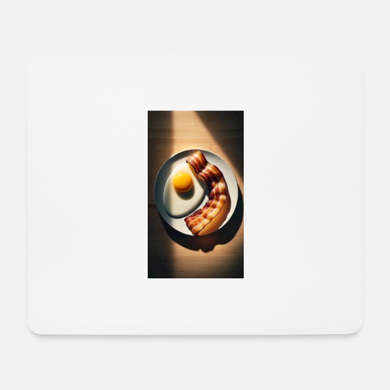 Bacon and eggs - Mouse Pad (horizontal) - white