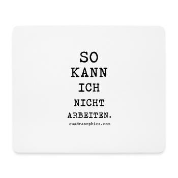 Arbeiten - Mousepad (Querformat) - Weiß - Vorne