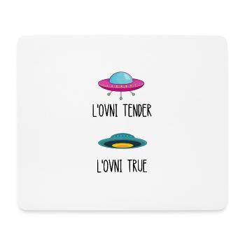 l'ovni tender l'ovni true - Tapis de souris (format paysage) - blanc - Devant