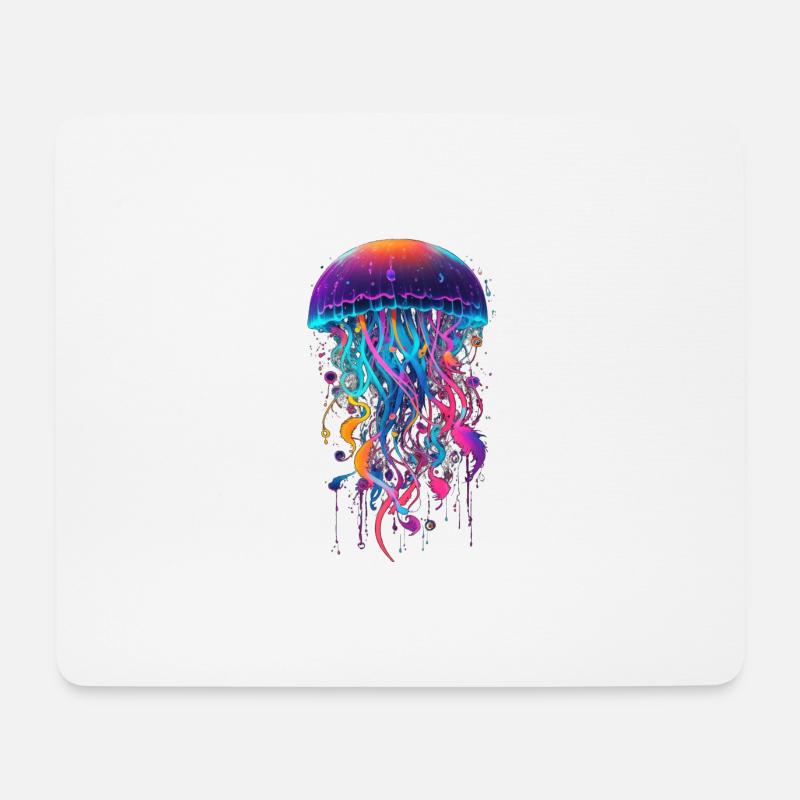 Jellyfish - Mouse Pad (horizontal) - white