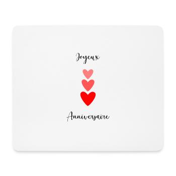 GEBURTSTAG. HAPPY BIRTHDAY. ALLES GUTE ZUM GEBURTSTAG. - Mousepad (Querformat) - Weiß - Vorne