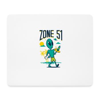 zone51 - Mousepad (Querformat) - Weiß - Vorne