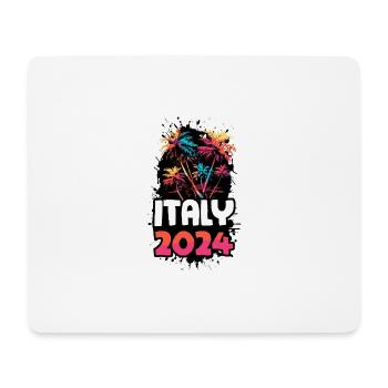 Italy 2024 Holiday Trip Colorful - Mouse Pad (horizontal) - white - Front