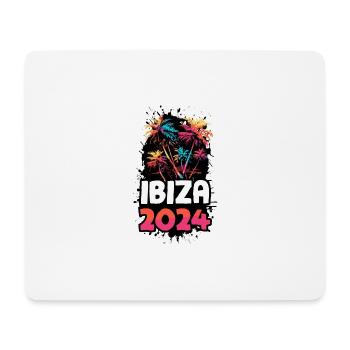 Ibiza 2024 Voyage de vacances coloré - Tapis de souris (format paysage) - blanc - Devant