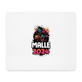 Malle 2024 Urlaub Reise Bunt - Mousepad (Querformat) - Weiß - Vorne