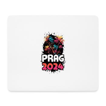 Prague 2024 Voyage de vacances coloré - Tapis de souris (format paysage) - blanc - Devant