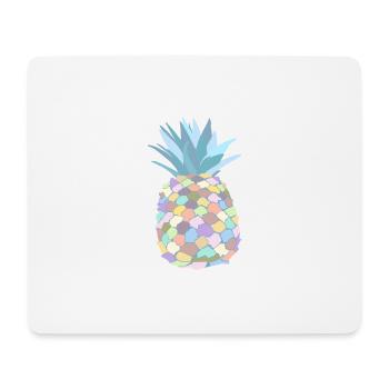 Pastel-coloured pineapple - Mouse Pad (horizontal) - white - Front