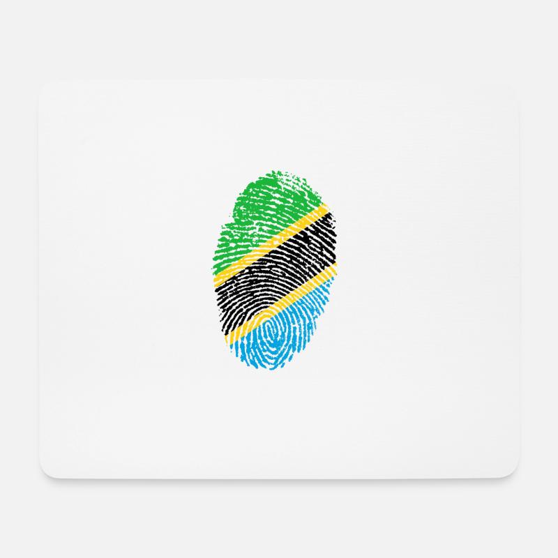 Fingerprint - Tanzania - Mouse Pad (horizontal) - white