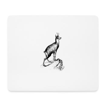 antilope antelope impala hartebeest kudu oryx papa - Mousepad (Querformat) - Weiß - Vorne