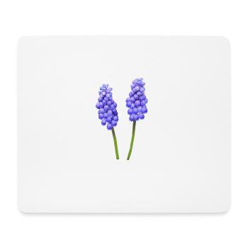 flowers lilies tulips orchids sunflower dahlia ger - Mousepad (Querformat) - Weiß - Vorne