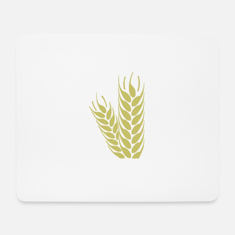 getreide corn cereal wheat weizen veggie gemuese v - Mousepad (Querformat) - Weiß