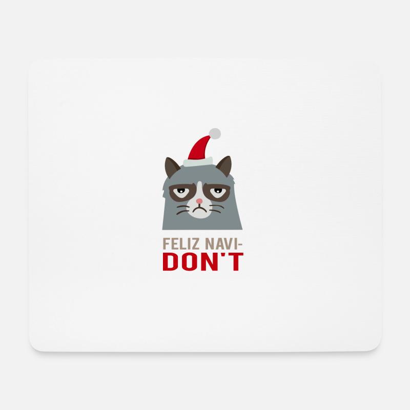 Feliz Navi DON'T / Weihnachtslied - Mousepad (Querformat) - Weiß