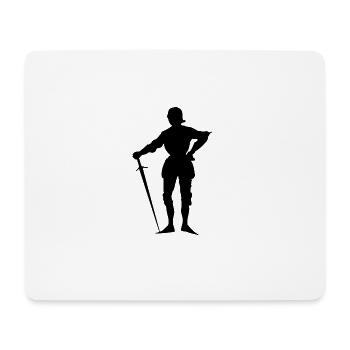 knight ritter sword schwert armor125 - Mousepad (Querformat) - Weiß - Vorne