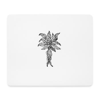 Mandragora Mandrake Mandrake Alraun Drug Drugs - Mouse Pad (horizontal) - white - Front