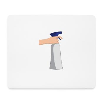 Nettoyage Nettoyage Nettoyage dame balai wischmop74 - Tapis de souris (format paysage) - blanc - Devant