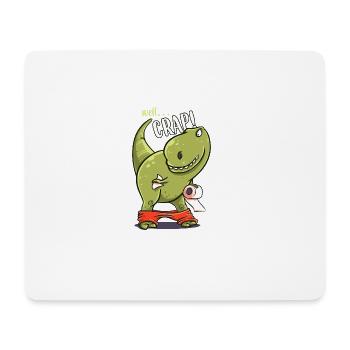 toilettes Dinosaur drôle de naissance cadeau T-Rex - Tapis de souris (format paysage) - blanc - Devant