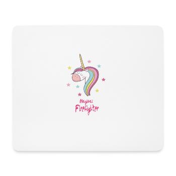 Pompier magique - Tapis de souris (format paysage) - blanc - Devant