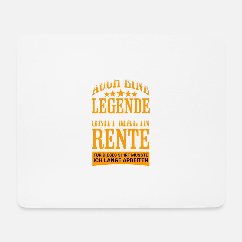 Rentner 2023 Eine Legende Geht In Rente Lustiges - Mousepad (Querformat) - Weiß