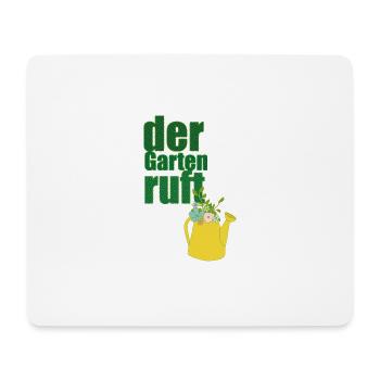 der garten ruft - Mousepad (Querformat) - Weiß - Vorne