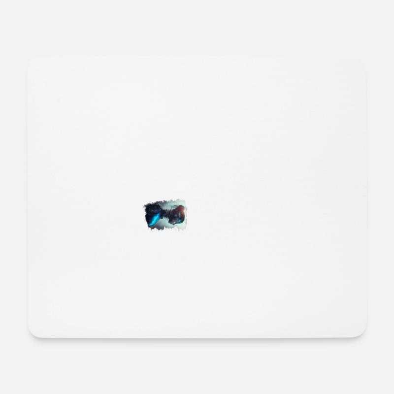 Roboter Cyber Frau Technik Zukunft Surreal Cyborg - Mousepad (Querformat) - Weiß