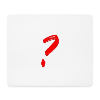 Fragezeichen - Mousepad (Querformat) - Weiß - Vorne