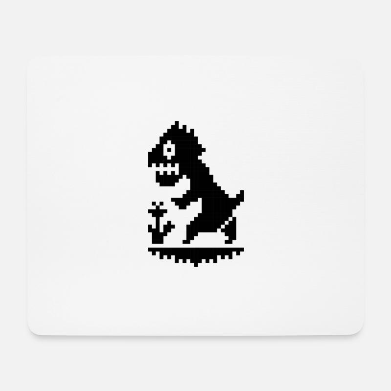 DINO - Mousepad (Querformat) - Weiß