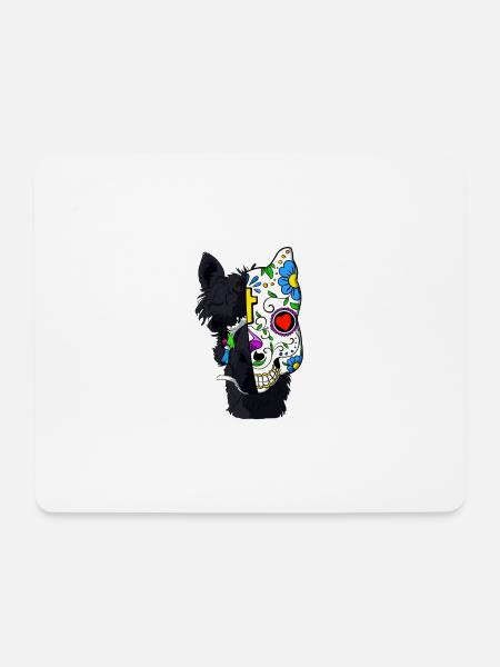 Llamaween - Mousepad (Querformat) - Weiß