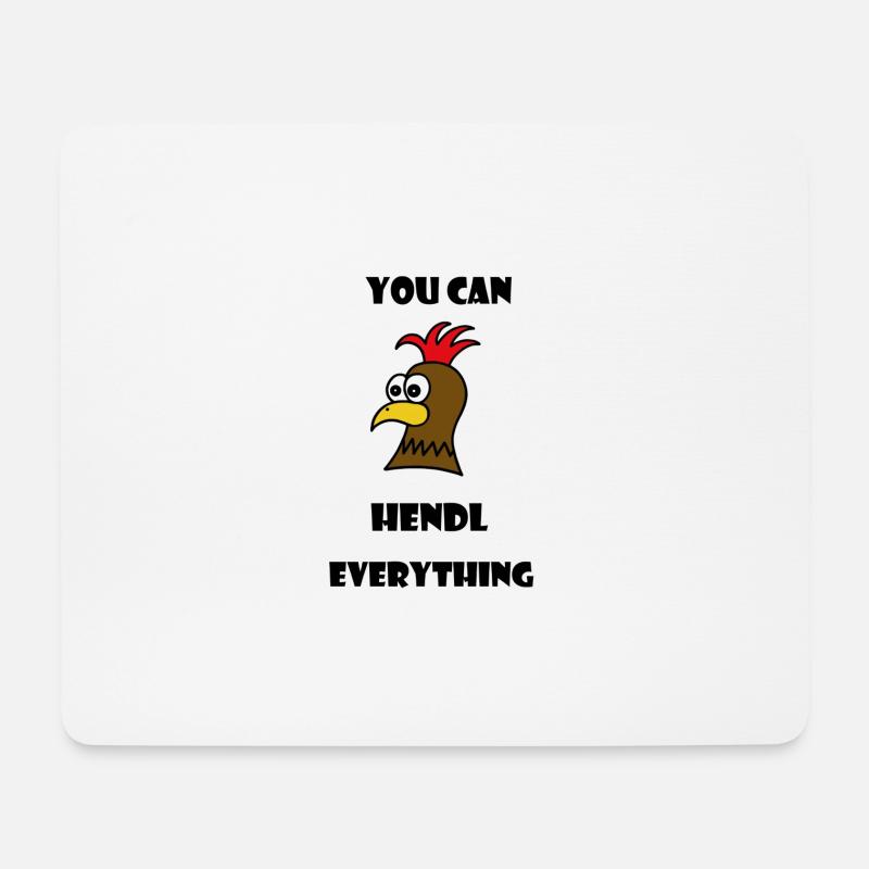 you can hendl everything - Mousepad (Querformat) - Weiß
