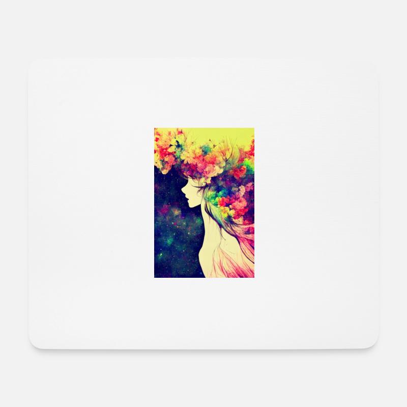 Flower power - Mouse Pad (horizontal) - white