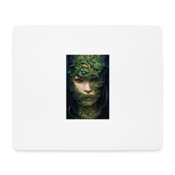 Wooden Girl - Mouse Pad (horizontal) - white - Front
