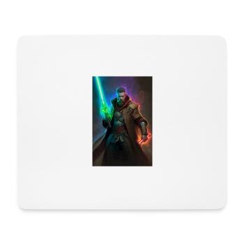 Lichtschwert - Mousepad (Querformat) - Weiß - Vorne