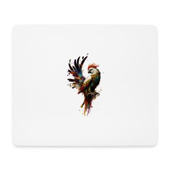Papagei - Mousepad (Querformat) - Weiß - Vorne