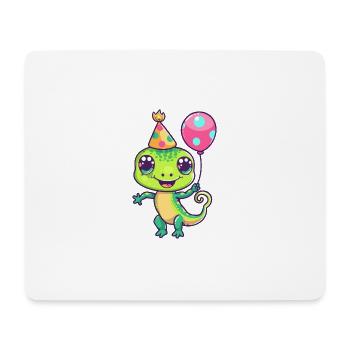 Echse Geburtstag Comic - Mousepad (Querformat) - Weiß - Vorne