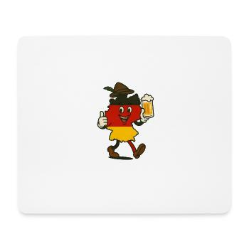 Allemagne - Tapis de souris (format paysage) - blanc - Devant