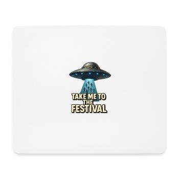 Take me to the Festival - Mousepad (Querformat) - Weiß - Vorne